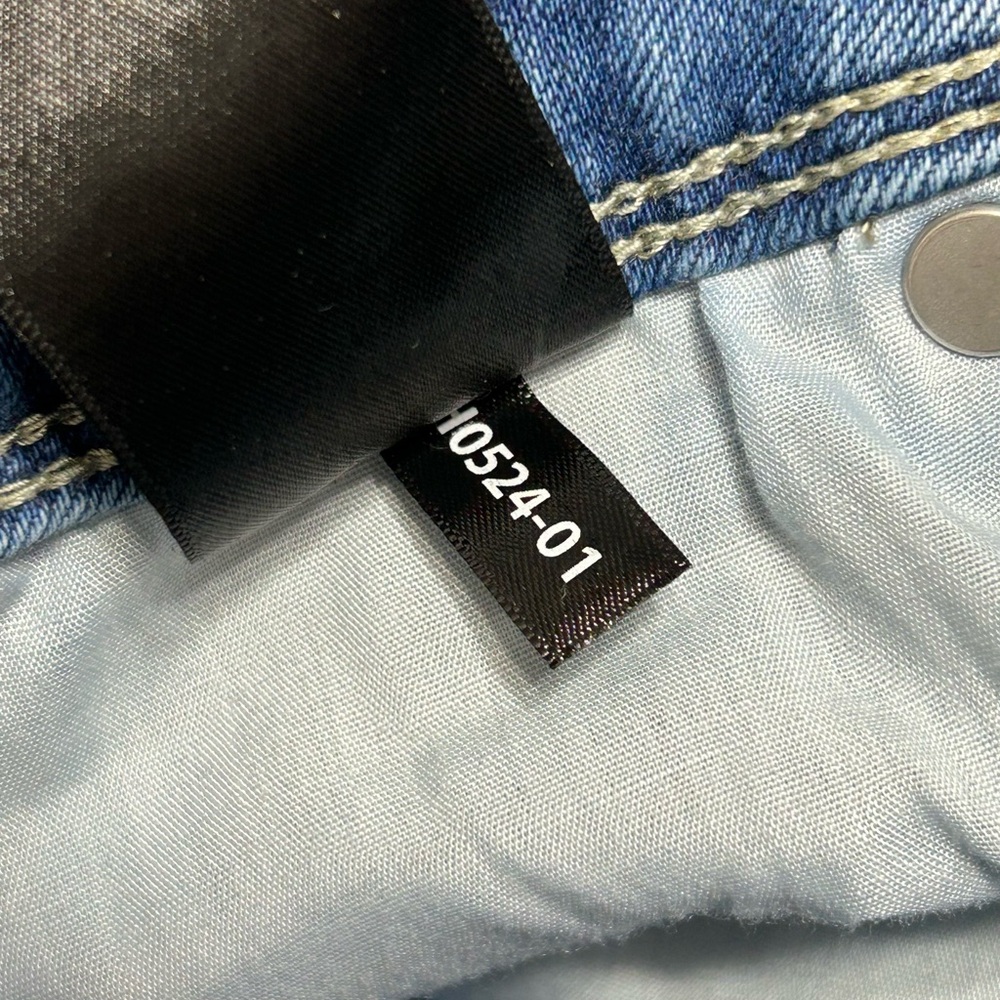 Hudson Flap Pocket Straight Leg Jeans Womens Size 6 Icy Blue H0524-01 - Picture 10 of 11
